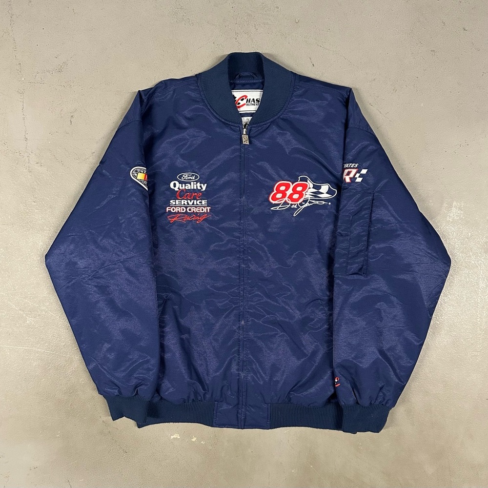 Vintage Y2K Nascar Dale Jarrett Racing Sportswear Retro Essential Bomber Jacket